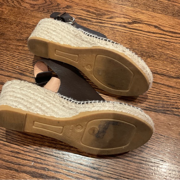 Bettye Muller Leather Wedge Size 40/9 - Picture 3 of 3